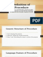 Definition of Procedure