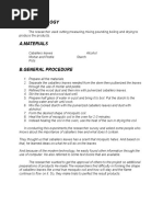 Iii. Methodology: The Researcher Used Cutting, Measuring, Mixing, Pounding, Boiling and Drying To Produce The Products