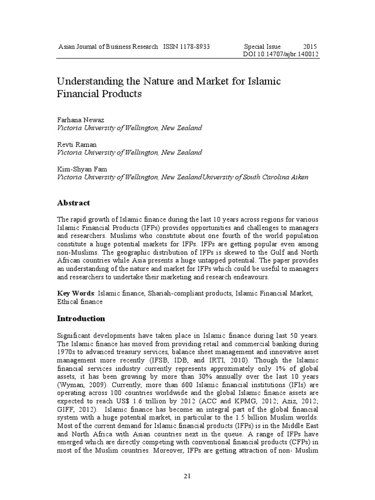Market Insights on Islamic Finance Products | PDF | Islamic Banking And ...