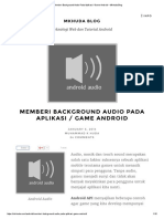 Memberi Background Audio Pada Aplikasi - Game Android - Mkhuda Blog