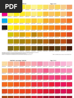 Pantone R Color Bridge Tm Cmyk Ec Pdf Impresion Graficos De Computadora