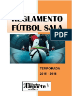 Reglamento Futbol Sala 15 - 16