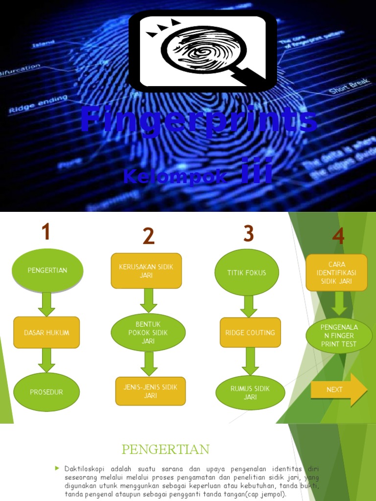 Fungsi Kartu Sidik Jari