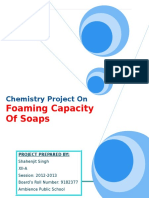 124725129 Chemistry Project on Foaming Capacity of Soaps