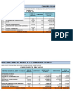 Comparativo Perfil - Expediente Tecnico