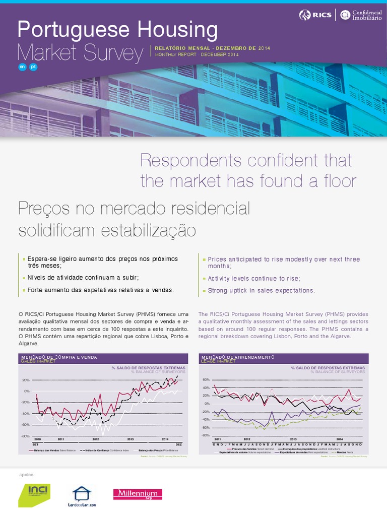 Portuguese Housing Market Survey Signals Stabilization of Prices and Sales Activity with Modest