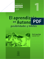 El aprendizaje en Autonomía-Joan Rué