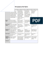 Persuasive Rubric