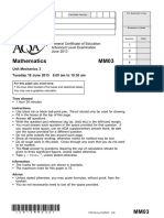 Aqa MM03 QP Jun13 PDF