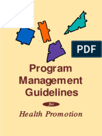 Program Management for Health Promotion