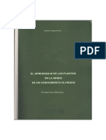 Zuluaga Germán El Aprendizaje de Las Plantas