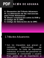 Valoracion de Las Aduanas de 