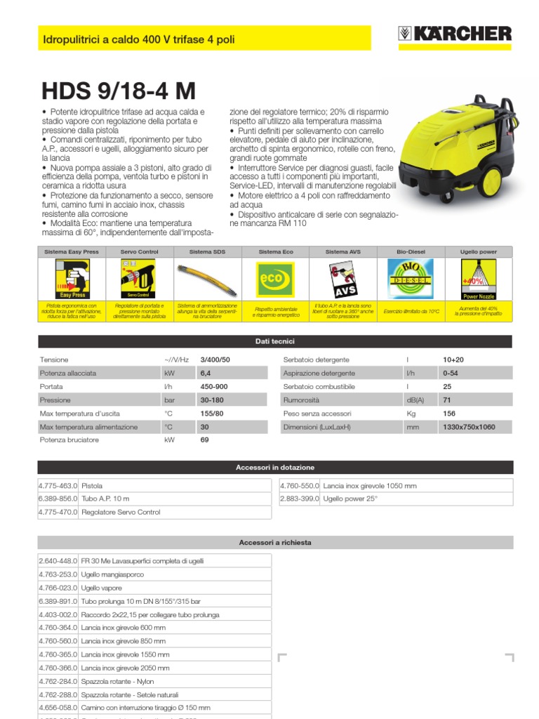 KARCHER HDS 650 750 - Idropulitrice A Vapore Professionale, Nuova, Made In Germany - Foto 3