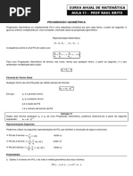 Aula 11 - Progressão Geométrica.pdf