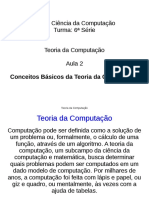 Conceitos Basicos Da Teoria Da Computacao