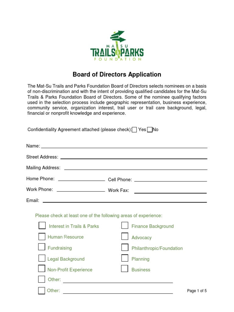 MSTPF Board Application PDF | PDF