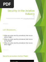 Unit 3 Security in The Aviation Industry Lesson 3 Week 10