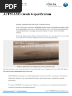 ASTM A333 Grade 6 Specification