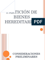 Partición de Bienes Hereditarios