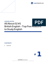All About S2 #1 British English - Top Five Reasons To Study English