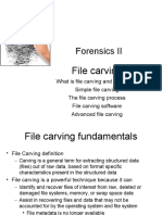 Forensics II: File Carving