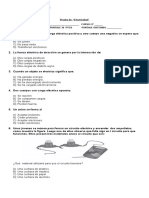 PRUEBA DE ELECTRICIDAD 8° 2016