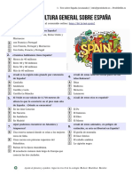 Ficha Test Cultura General en España