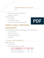 How Is Your Interview Assessed?: What Style of Speaking Should You Use?