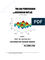 Pemrograman Menggunakan MatLab PDF