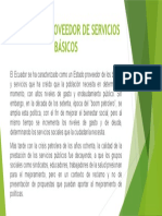 El Estado, Proveedor de Servicios Básicos