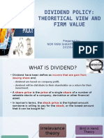 Does Dividend Policy Affect Firm Share Price