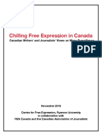 Centre For Free Expression - Chilling Free Expression in Canada FINAL NOV 9 2016