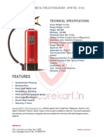 Features of Ceasefire Metal Fire Fighter SPM-TEC - 6 KG 