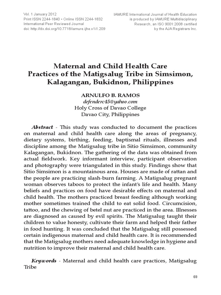 Maternal and Child Health Care | PDF | Breastfeeding | Infants