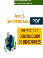 Definición y Construcción de Indicadores de Gestion - Anexo J.