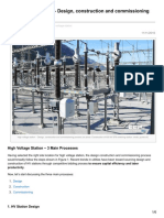 High Voltage Station Design Construction and Commissioning Process