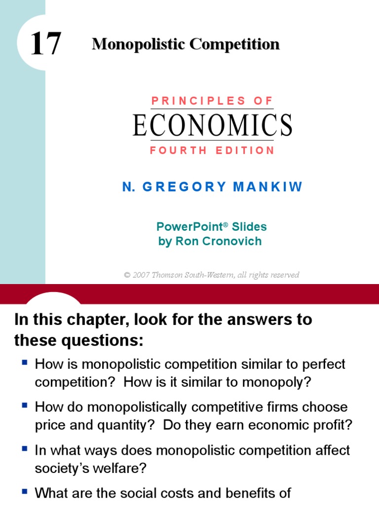 Chapter 17 | PDF | Monopoly | Perfect Competition