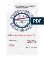 Airline reservation system ER diagram and table design