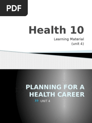 Health Grade10 4th Quarter