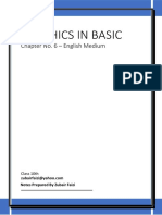 Graphics in Basic: Chapter No. 6 - English Medium