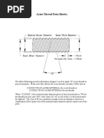 Acme Screw Data