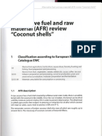 Alternative Fuel and Raw Material -AFR-review Coconut Shells