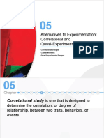 Correlational Designs Causal Modeling Quasi-Experimental Designs