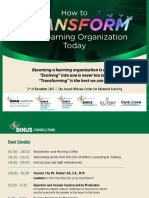 BINUS Consulting - How To Transform Your Learning Organization Today Session 1 & 2
