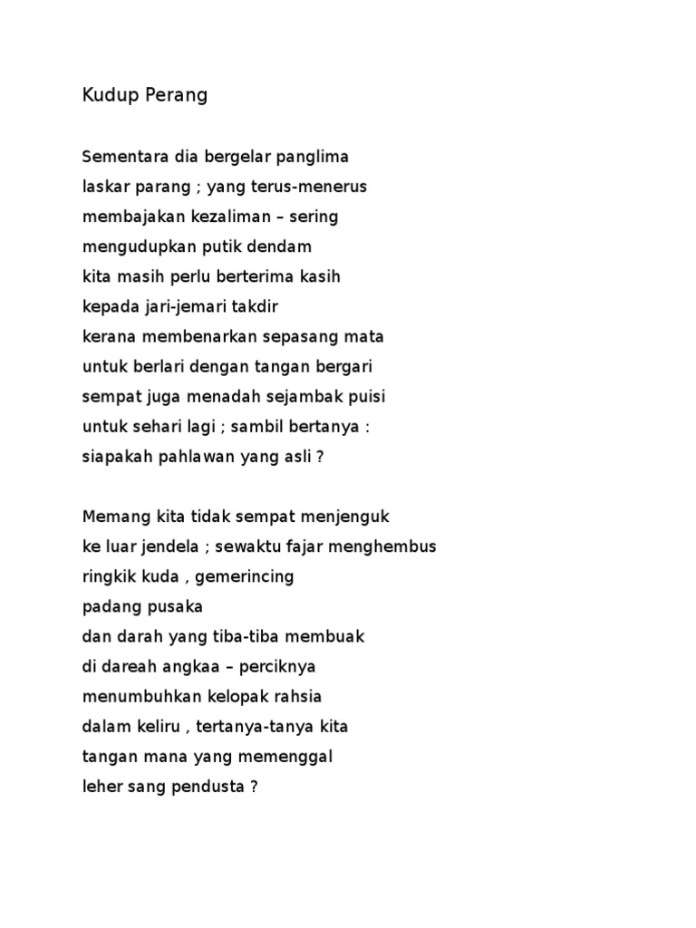 Kudup Perang Pdf