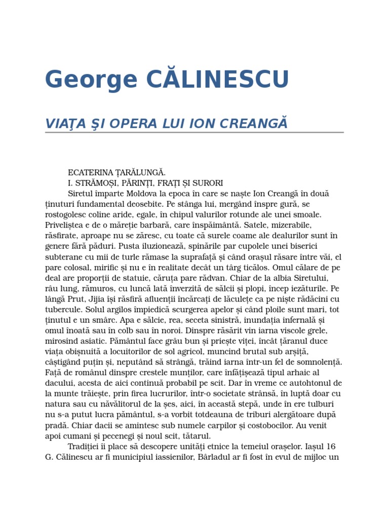 George Calinescu Viata Si Opera Lui Ion Creanga 07 Doc