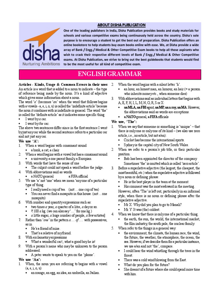 English Grammar - GATE PDF | PDF | Grammatical Number | Plural