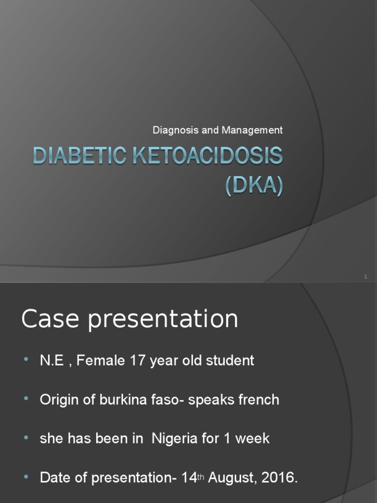 Diabetic Ketoacidosis Case Study | PDF | Hyperglycemia | Diabetes Mellitus