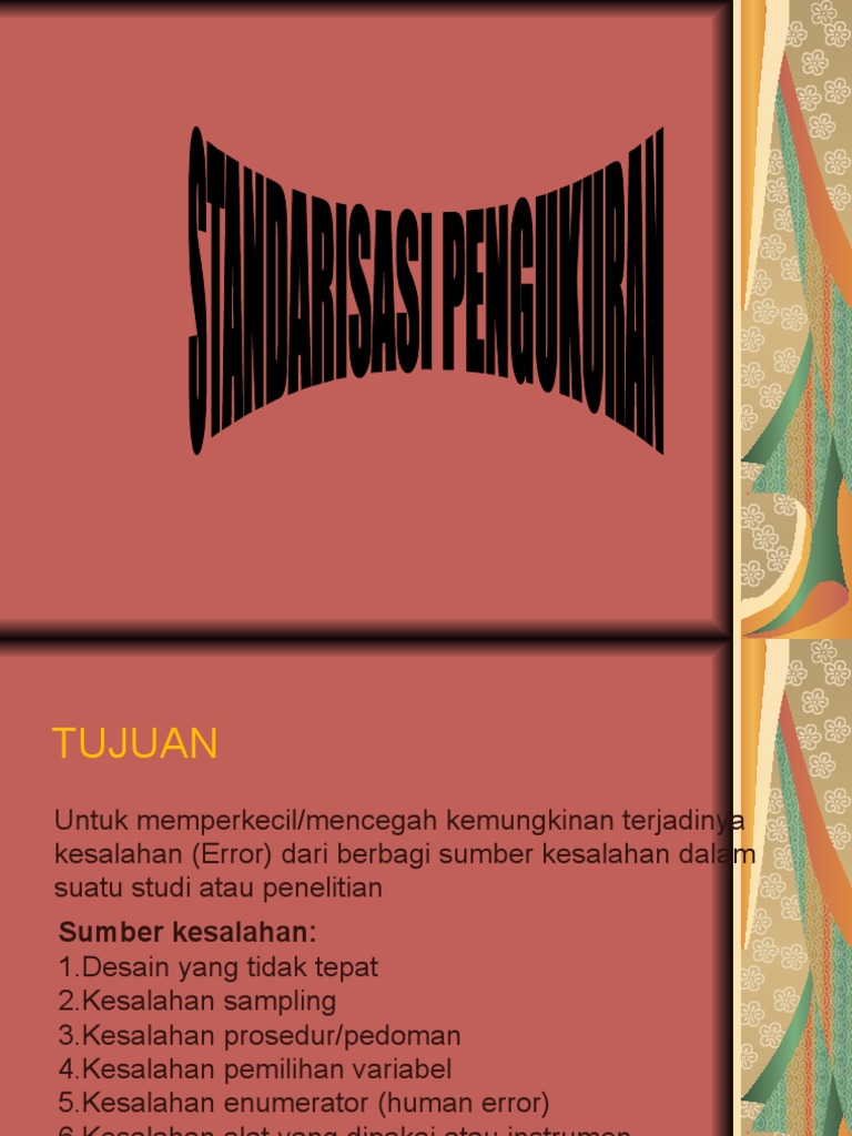 STANDARISASI | PDF