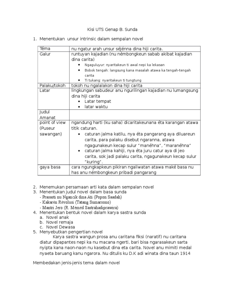 Kisi Uts Genap B Sunda